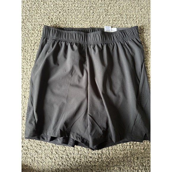 Athletic Works Pants - Athletic Works unisex Black Drawstring Athletic Shorts Pockets Stretch M